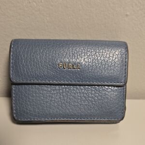 Furla Blue Leather Wallet